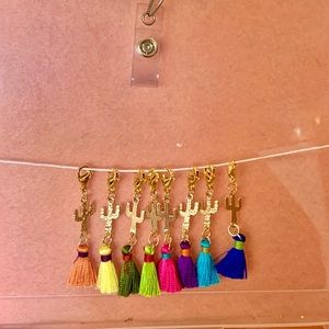 Cactus badge charm
